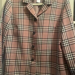 Vintage Pendleton Scottish Check Plaid jacket Blazer size 12 EUC